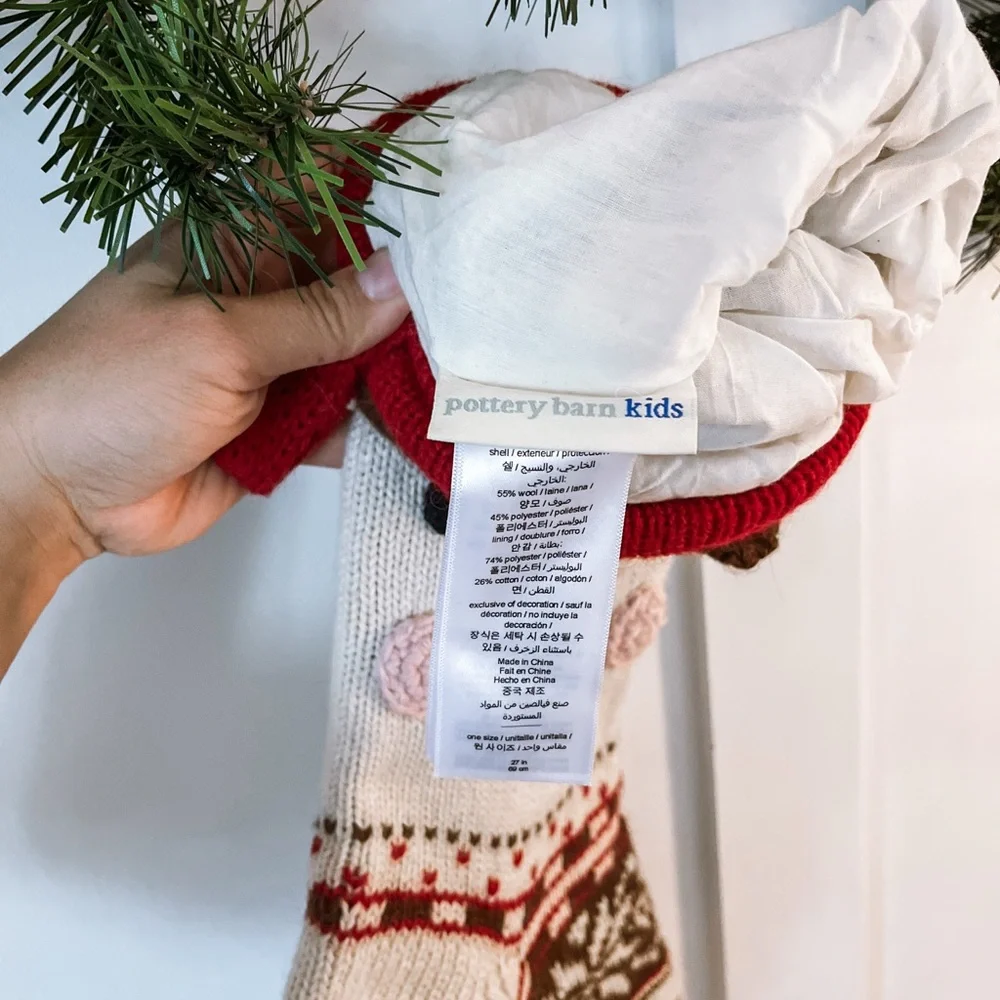 Pottery Barn Kids Reindeer Stocking